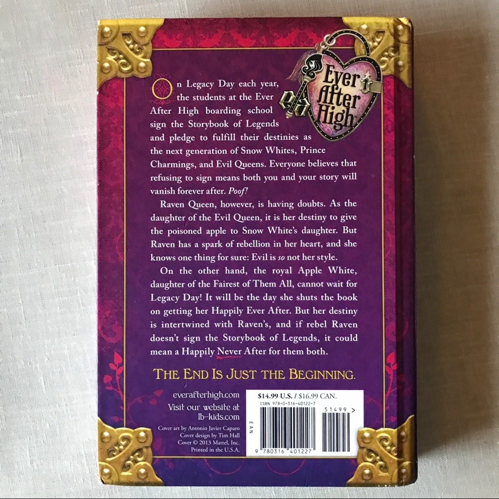 Ever After High Books - Set of 2 - Once Upon a Time and the Storybook of Legends - Picture 4 of 11